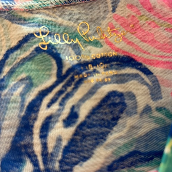 Lilly Pulitzer size large girls 8/10 Lindell Dress Beach Please NWT - Picture 4 of 5